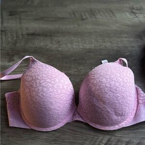 Pink Lace Women's Bra